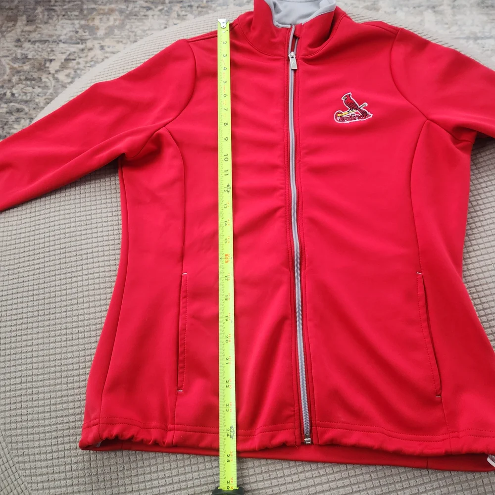 Antigua Womens Full Zip Cardinals MLB Jacket Size‎ Small Long Sleeve